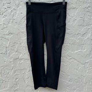 LULULEMON Legging Women 4 Speed Up‎ Crop Black Reflective 21”